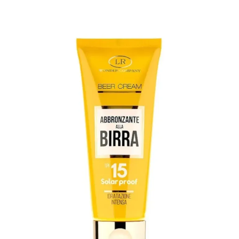BEER CREAM - Abbronzante alla Birra Viso/Corpo SPF 15 100 ML