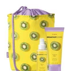 BREAKFAST LOVERS KIT 2 Latte Doccia e Acqua Profumata KIWI 100 ML Acqu
