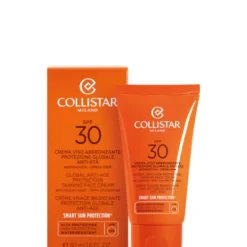 Crema Viso Abbronzante Protezione Globale Anti-Età SPF 30 50 ML