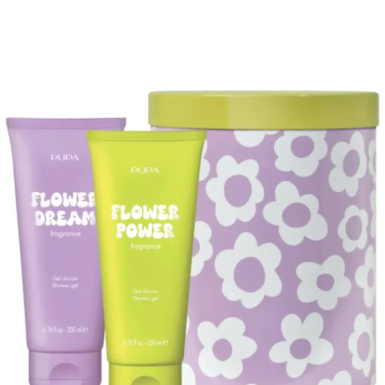 HAPPYBOX KIT 3 FLOWER DREAM/FLOWER POWER 200 ML X 2 Gel Doccia