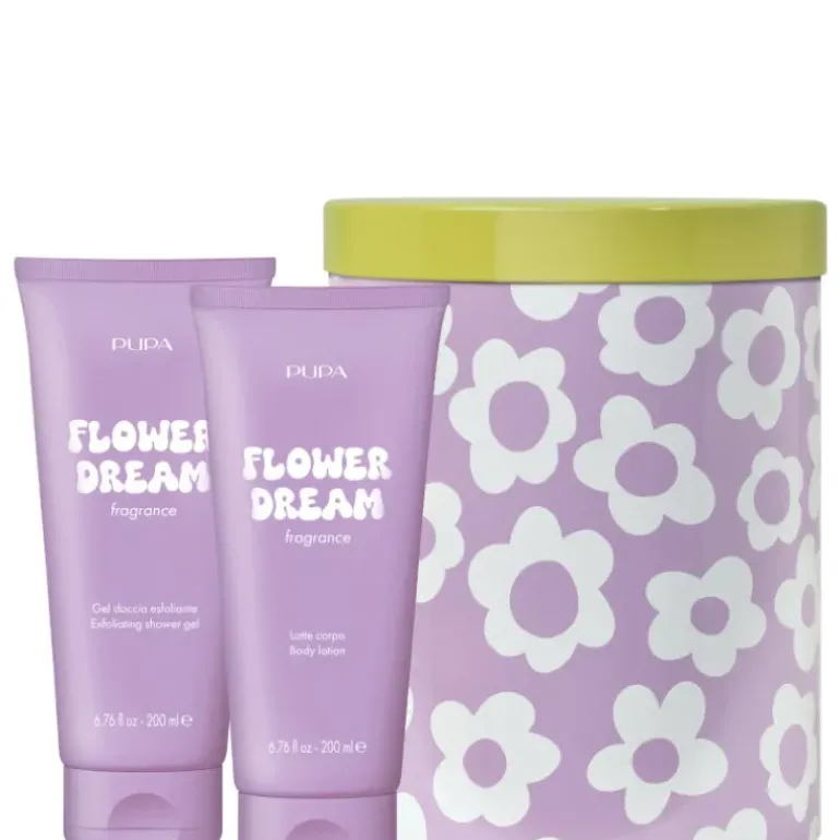 HAPPYBOX KIT 2 FLOWER DREAM 200 ML Gel Esfoliante Corpo + 200 ML Latte