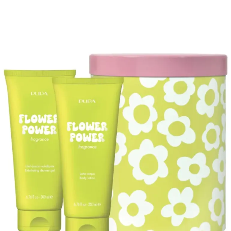 HAPPYBOX KIT 2 FLOWER POWER 200 ML Gel Esfoliante Corpo + 200 ML Latte