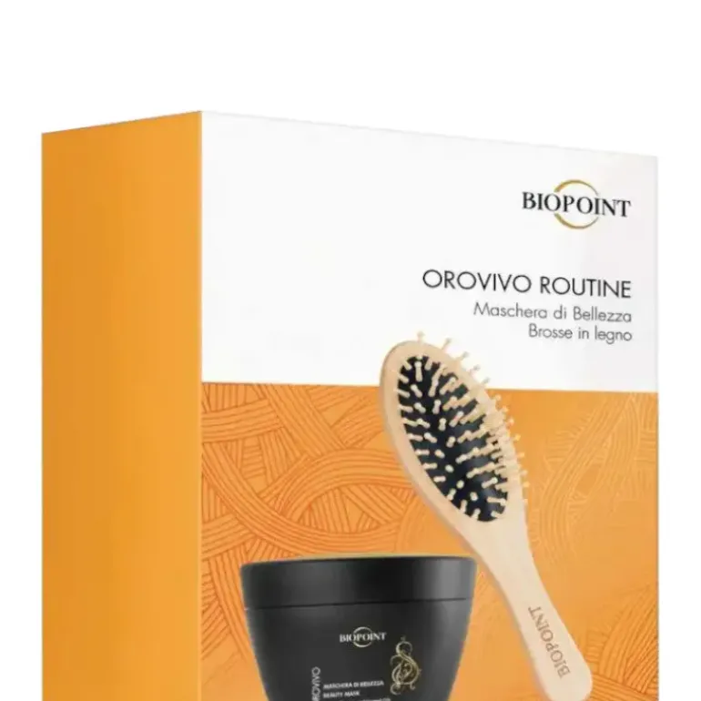 Orovivo Maschera di Bellezza + Brosse in Legno 200 ML Maschera Capelli