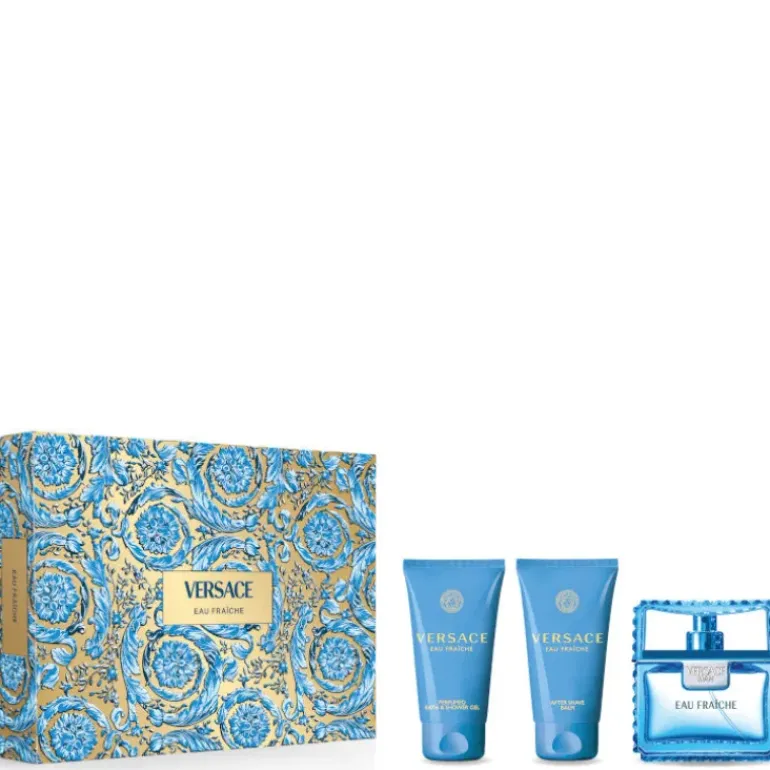 Versace Eau Fraiche 50 ML Eau de Toilette + 50 ML After Shave Balm + 5